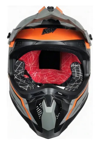 Casco Kov Cross X4-Go Verde / Naranja - Imagen 2