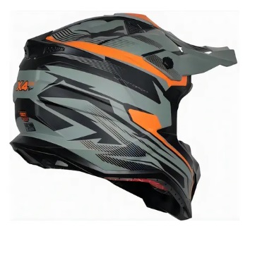 Casco Kov Cross X4-Go Verde / Naranja - Imagen 3
