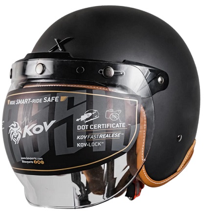 Casco Kov Classic Solido Negro