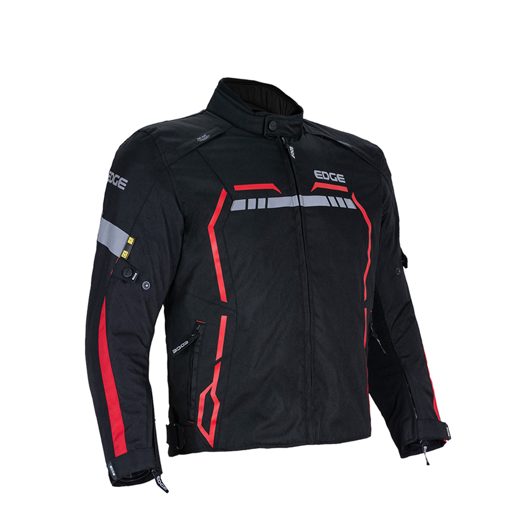 Chamarra Edge Negro/Rojo - Imagen 2