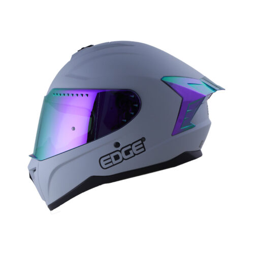 Casco Edge Extreme Gris Mica Iris Morado