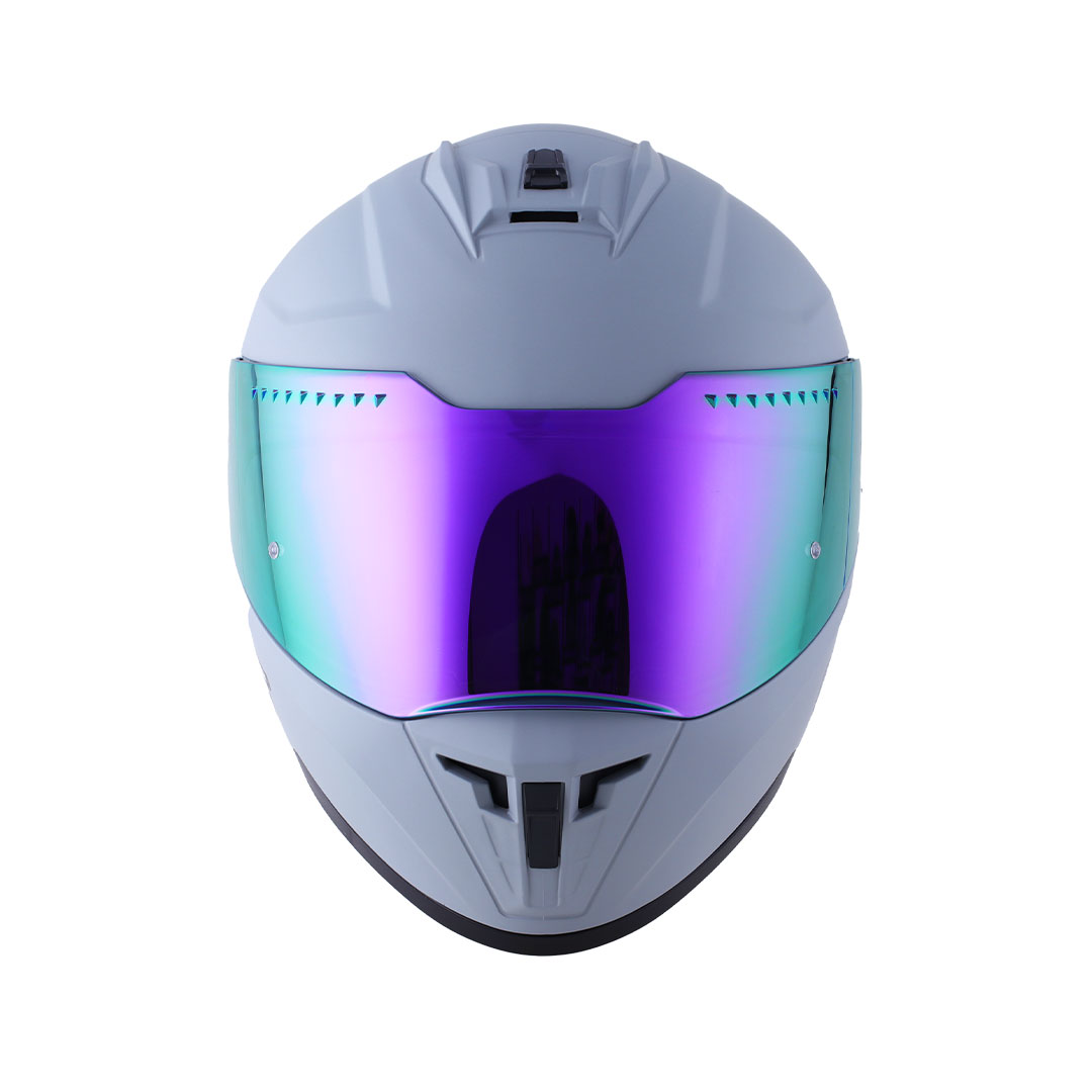Casco Edge Extreme Gris Mica Iris Morado - Imagen 2