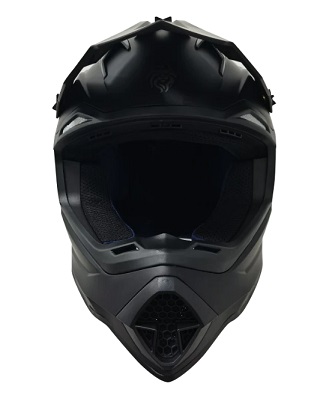 Casco Kov Cross Solido Negro - Imagen 2