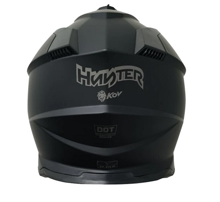 Casco Kov Cross Solido Negro - Imagen 3