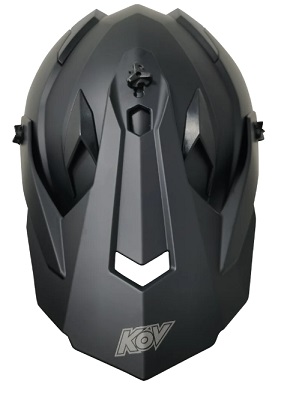 Casco Kov Cross Solido Negro - Imagen 4
