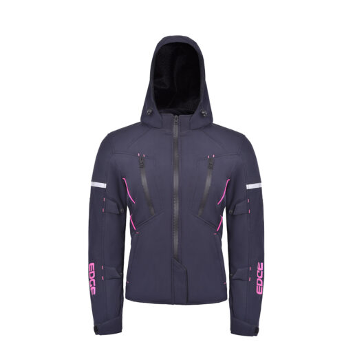 Chamarra Edge Sport Azul/Rosa