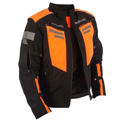 Chamarra de Protección para Motociclista de Hombre WorkLand Negro/Naranja - Imagen 5