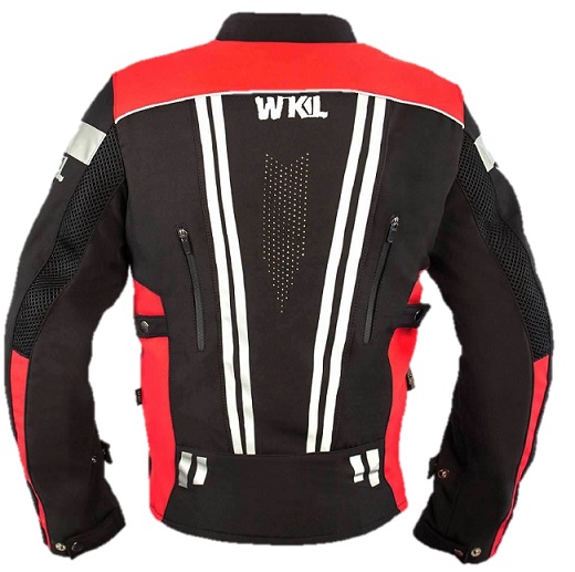 Chamarra de Protección para Motociclista WorkLand de Hombre Negro/Rojo - Imagen 2