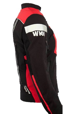 Chamarra de Protección para Motociclista WorkLand de Hombre Negro/Rojo - Imagen 3