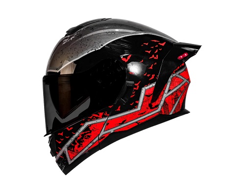 Casco Kov Kroon Batman Rojo